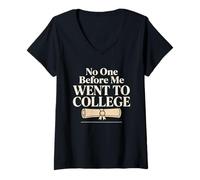 Women's First Gen College Student First in The Family Pride V-Neck T-Shirt