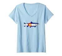Women's Fish Colorado Trout V-Neck T-Shirt