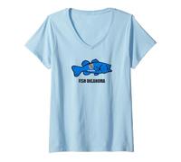 Women's Fish Oklahoma V-Neck T-Shirt