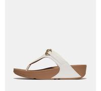 Fitflop Lulu Chunky-Snaffle Leather Toe-Post Sandals UK 7 White