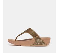 Women's Fit Flop Lulu Glitterball Toe-Post Sandals in Gold