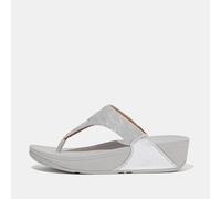Women's Fit Flop Lulu Glitz Toe-Post Sandals in Silver