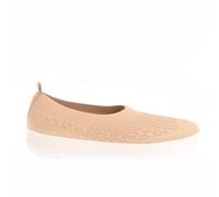 Women's Fit Flop Uberknit Slip On Ballet Pumps in Brown