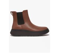 Fitflop Women's F-Mode Leather Flatform Chelsea Boots, Rich Brown, 6 UK