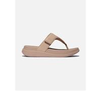 Fitflop Women's F-Mode GO Adjustable Flatform Toe-Post Sandals, Beige, 8 UK