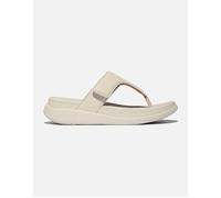 Fitflop Women's F-Mode GO Adjustable Flatform Toe-Post Sandals, Beige, 8 UK