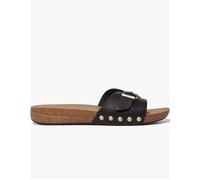 Fitflop Iqushion Adjustable Buckle Leather Slides