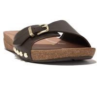 iQushion Adjustable Buckle Slides FitFlop Chocolate 4