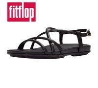 Fitflop Gracie Crystal Leather Women's All Black Sandals - UK 5