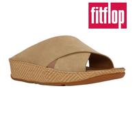 Womens FitFlop Lulu Graphic-Weave Slides Soft Leather Open Toe Summer Sandals