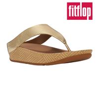 FitFlop Lulu Lux Graphic-weave Leather Toe-post Sandals, Platino, 8