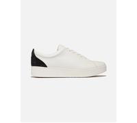 Fitflop Women's Rally Crystal-BACKTAB Leather Sneakers, Black, 4 UK