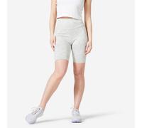Women's Fitness Cycling Shorts 520 - Beige/print