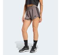 adidas Women's Pacer Workout Woven High Rise Shorts, Charcoal/Black, M 3 inch