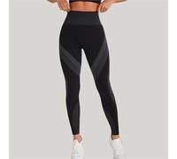Women's Fitness Sports Leggings Running Tights, Women's Seamless Knitting Stripe Leggings Scrunch Butt Lift High Waist Tummy Control Skinny Yoga Pants Power Flex Gym Tights Jogging Yoga Trousers Fitne