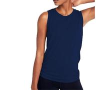 Women's Fitness Tank Top Workout Running Clothing Fitness Suit Female Gym Vest Open Back Women's Sportswear Athletic Yoga Wear Loose Shirts(Blue,M)