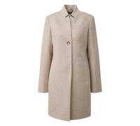 Womens Fitted Chevron Pattern Blazer Jacket with High Collar COMMA Beige 34