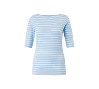 Women's Fitted Striped T-Shirt COMMA Bleu 38