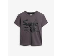 Women's fitted T-shirt Superdry Band Merch Grey S