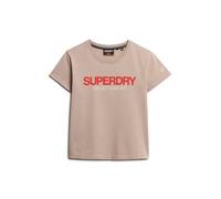 Women's fitted T-shirt Superdry Sportswear Logo Beige M