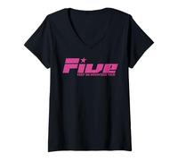 Womens Five Keep on Movin 2025 V-Neck T-Shirt