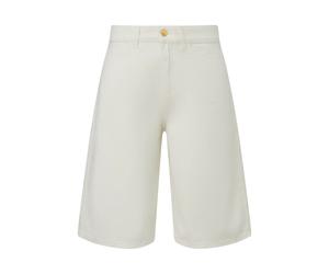 Women's Five-Pocket Denim Bermuda Shorts with Cotton Lining COMMA Blanc 36