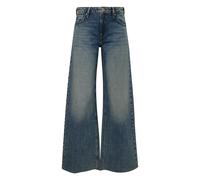 Women's Five-Pocket Wide Leg Jeans Raw Hem QS Catie Bleu 40x32