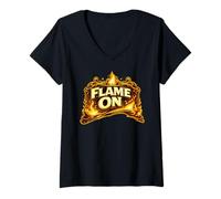 Women's Flame On Funny Candle Maker Chandler Gift V-Neck T-Shirt