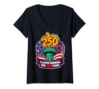 Women's Flames Burning for 250 Years V-Neck T-Shirt