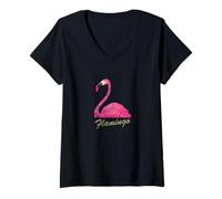 Women's Flamingo - Eclectic Swim Edition V-Neck T-Shirt