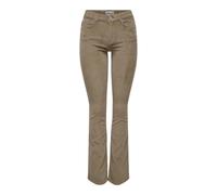 ONLY Female Trousers ONLMARY-Global Flared Trousers, Fossil, 38W x 32L