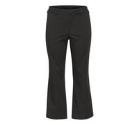 Women's flared chinos KAFFE Curve Leana Black 46