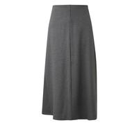 Womens Flared Midi Jersey Interlock Skirt s.Oliver Gris 34