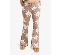Women's flared Trousers Roxy Chasing Tan Marron XS