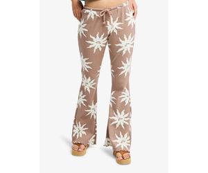 Women's flared Trousers Roxy Chasing Tan Marron XS