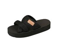 Women's Flat Casual Beach Mesh Pillar Women's Shoes Large Size Sandals Womens House Slipper Socks (Black, 6.5)