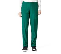 Women's Flat Front Straight Leg Scrub Pant, Hunter Green, 2XP