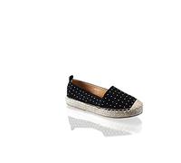 Womens Flat Ladies Moccasin Loafers Espadrille Slip-On Canvas Casual Shoes