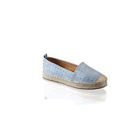 Womens Flat Ladies Moccasins Loafers Espadrille Slip-On Canvas Casual Shoes