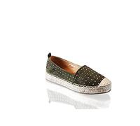 Womens Flat Ladies Moccasins Loafers Espadrille Slip-On Canvas Casual Shoes