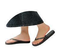 Womens Flats Flip-Flops, Summer Lightweight Comfortable & Slip-On Slippers, Slip-Resistant Washable Shower Sliders, Casual Solid Colour Versatile Beach Shoes, Leisure Quick Drying Footwear For House