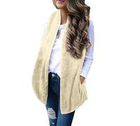 Women's Fleece Gilet Sleeveless Jacket Vest Zip Up Ladies Waistcoat Padded Outwear Vests Casual Stand Collar Gilets Down Jackets Lightweight Hiking Running Golf Spring Fall Winter