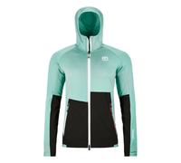 Women's fleece jacket Ortovox FLEECE RIB HOODY W (aquatic ice)