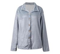 Women's Fleece Jacket Zipper Short Bedroom Warm Winter Wool Coat Outwear With Pockets Comfort Longline Overcoat Single Breasted Running Hiking Sports