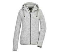 G.I.G.A. DX Women's Knitted fleece jacket/Fleece jacket with hood GW 52 WMN KNTFLC JCKT, gebrochenes weiss, 46, 42233-000