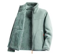 Womens Fleece Lined Full Zip Coats Thickened Winter Dual Coat Zip Up Turtle Neck Fleece Jacket Wiht Pockets Solid Color Sherpa Thermal Thick Outwear Winterproof Ladies Overcoat Outwear