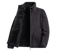 Womens Fleece Lined Full Zip Coats Thickened Winter Dual Coat Zip Up Turtle Neck Fleece Jacket Wiht Pockets Solid Color Sherpa Thermal Thick Outwear Winterproof Ladies Overcoat Outwear