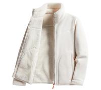 Womens Fleece Lined Full Zip Coats Thickened Winter Dual Coat Zip Up Turtle Neck Fleece Jacket Wiht Pockets Solid Color Sherpa Thermal Thick Outwear Winterproof Ladies Overcoat Outwear