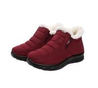 Women's Fleece Lined Shoes UK Clearance, Slip On Walking Shoe Wide Fit Slippers Comfy Cozy Sneakers Memory Foam Sliders Warm Home Bedroom Loafer Shoes with Anti-Slip Indoor Outdoor Rubber Sole
