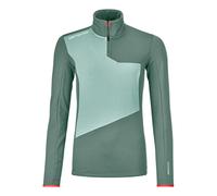 Women's fleece pullover Ortovox Fleece Light Zip Neck (Artic Grey)